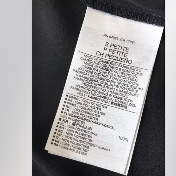 Banana Republic CREPE U-SHAPED HEM BLACK TIERED SKIRT #224681 w/ Inseam Pockets - Picture 6 of 10